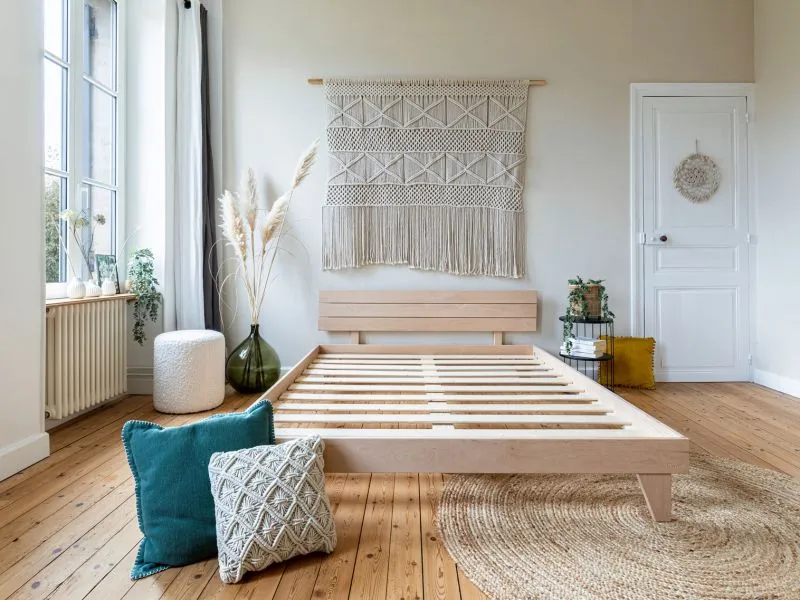 Le meilleur lit en bois écologique/mal de dos : Le Matelas Vert