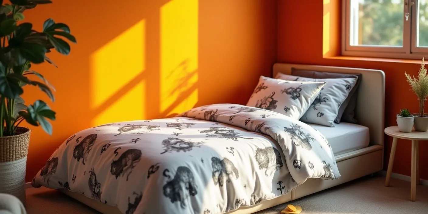 Lit 140x190 placé contre un mur ou en angle