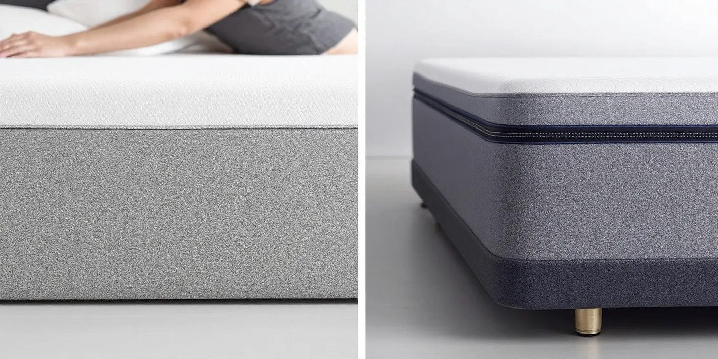 La différence entre un matelas mémoire de forme et hybride