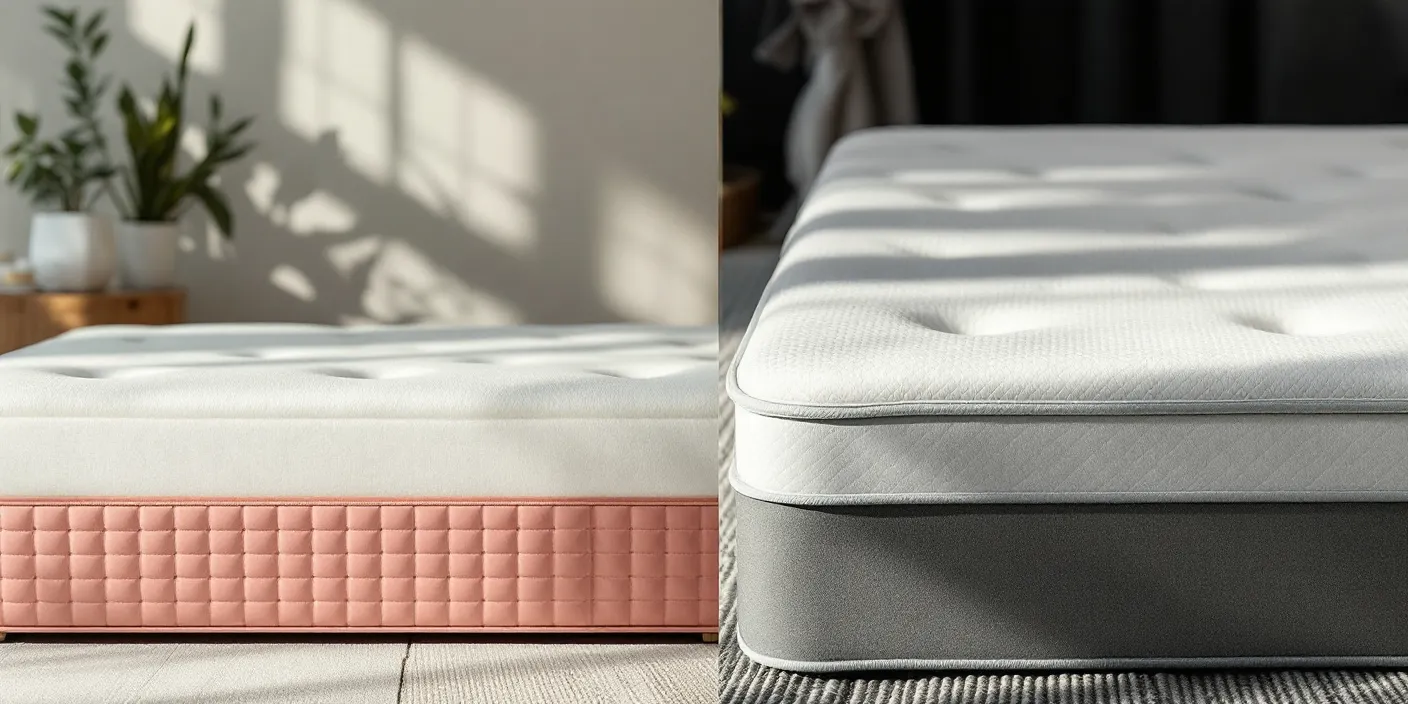 La différence entre un matelas ressorts vs hybride