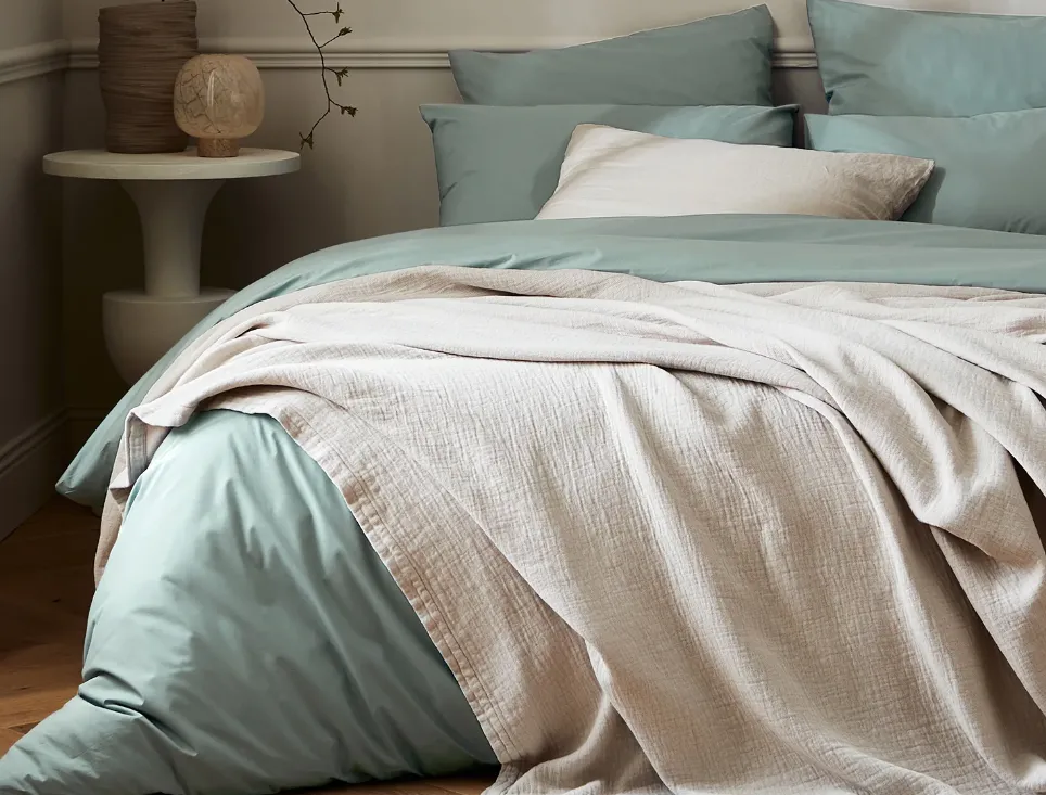 Drap-housse en satin de coton 200 fils de Bonsoirs
