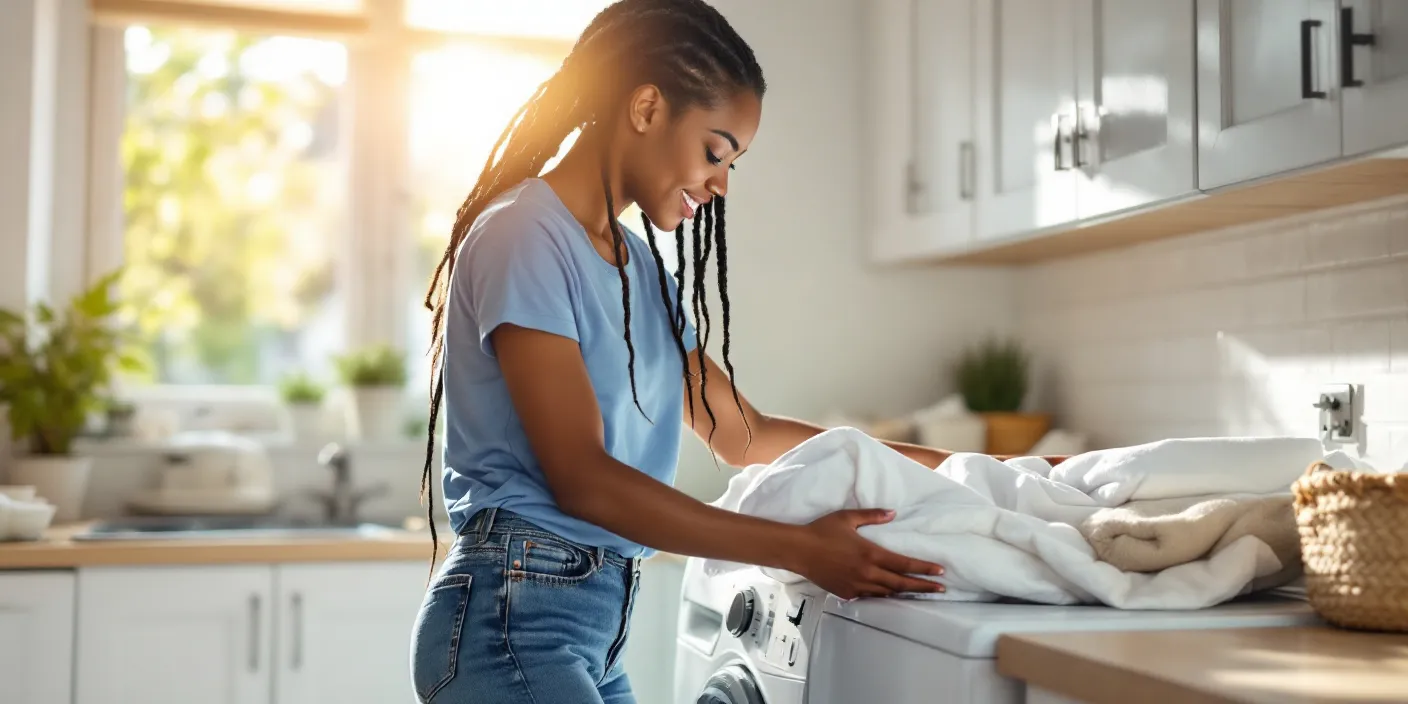 Draps très jaunis