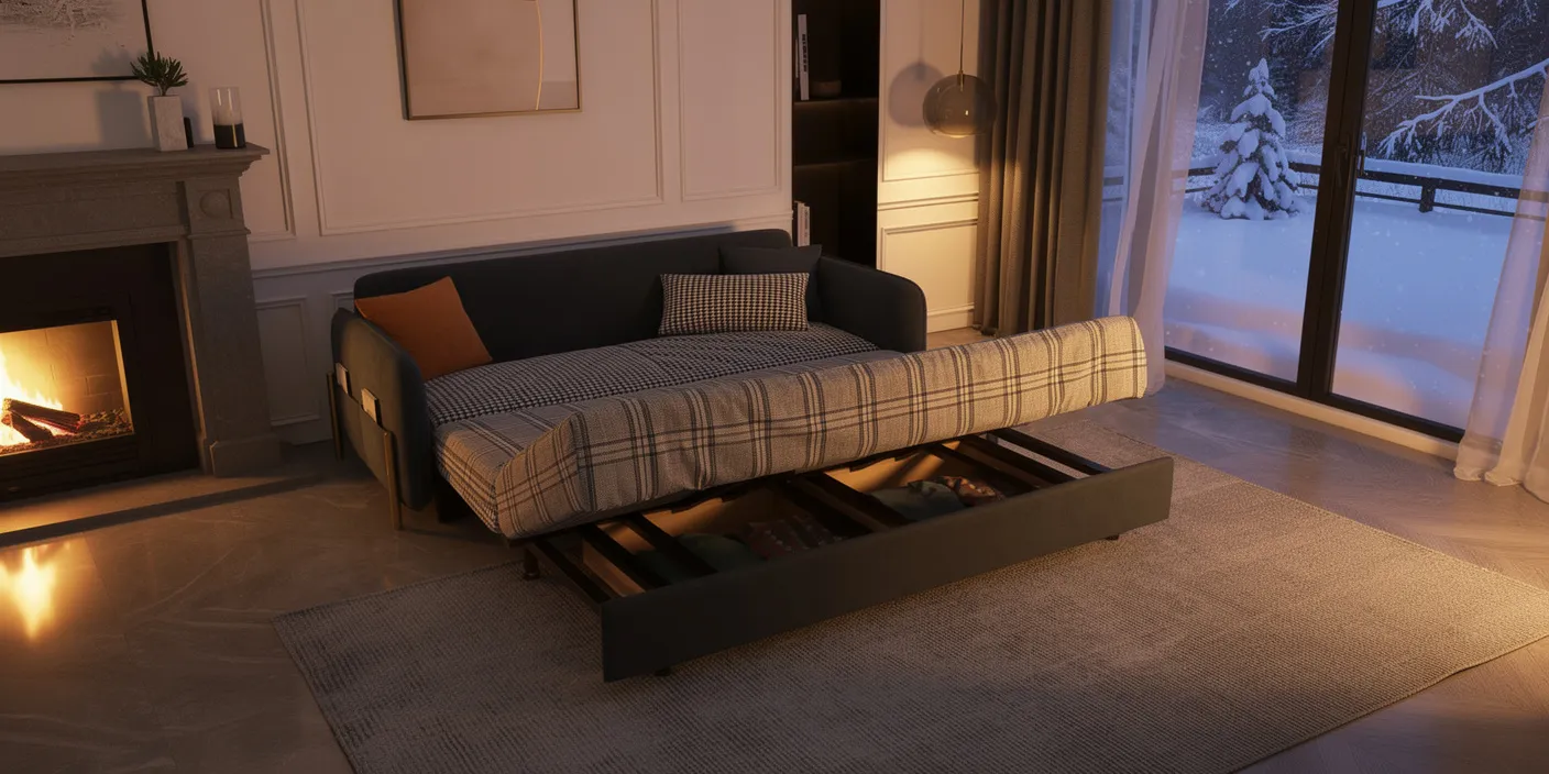 Replacer le matelas et les attaches (sangles velcro), puis remettre housse et tissu en respectant la “position du tissu” si indiquée.