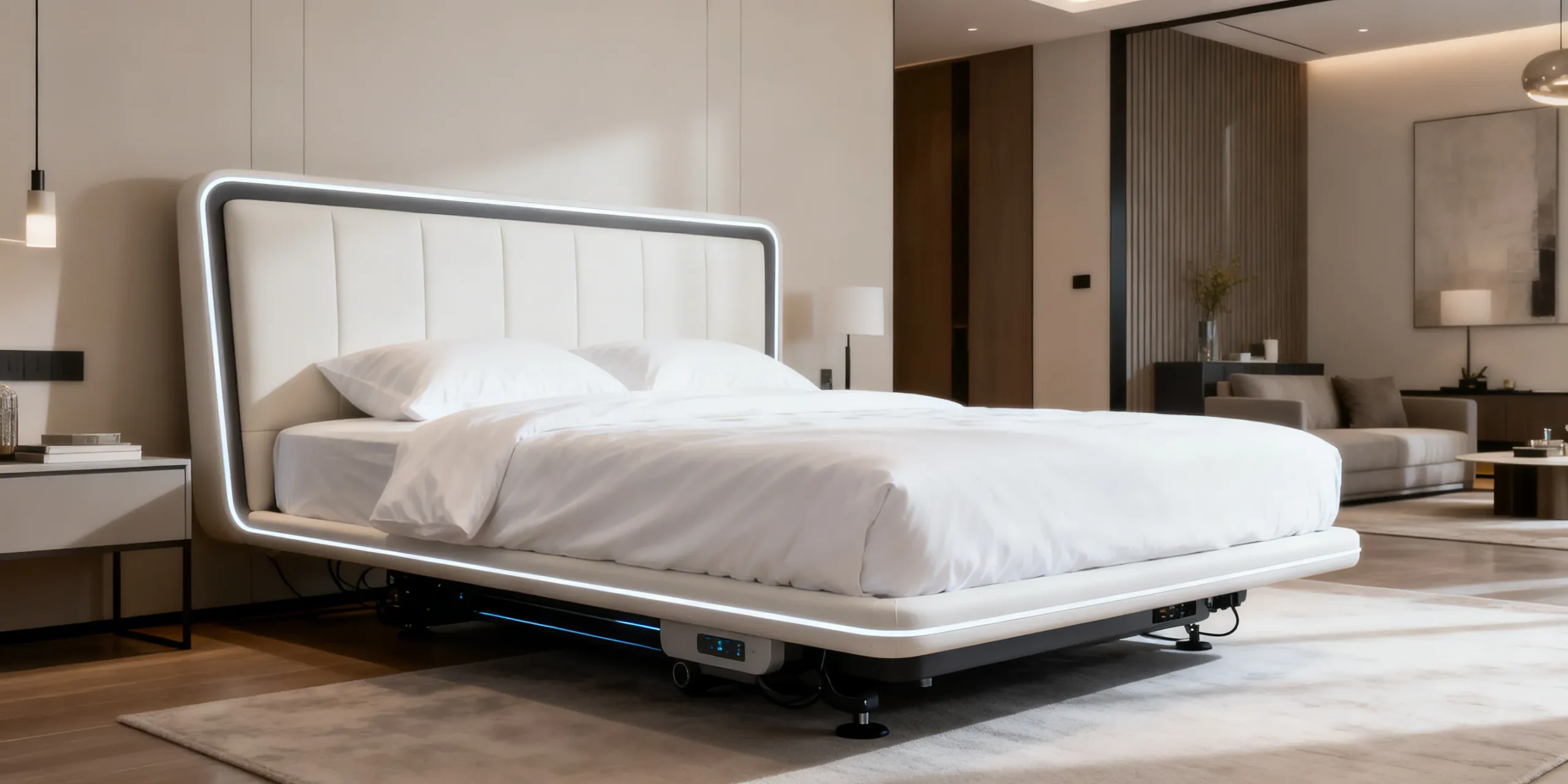 Étape n°1 retirer le matelas et mettre le sommier à l’horizontale